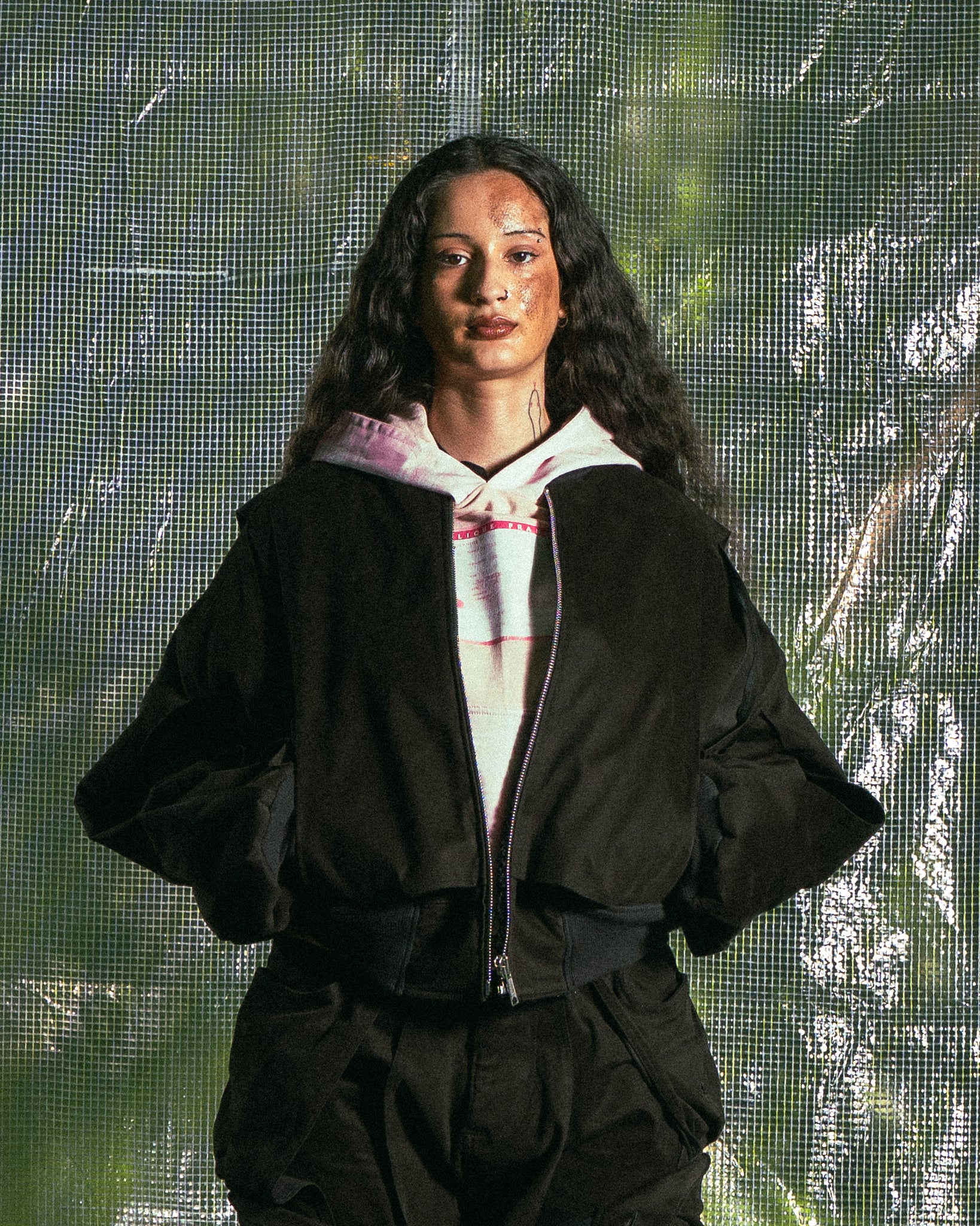 Veste à Empiècements Noirs