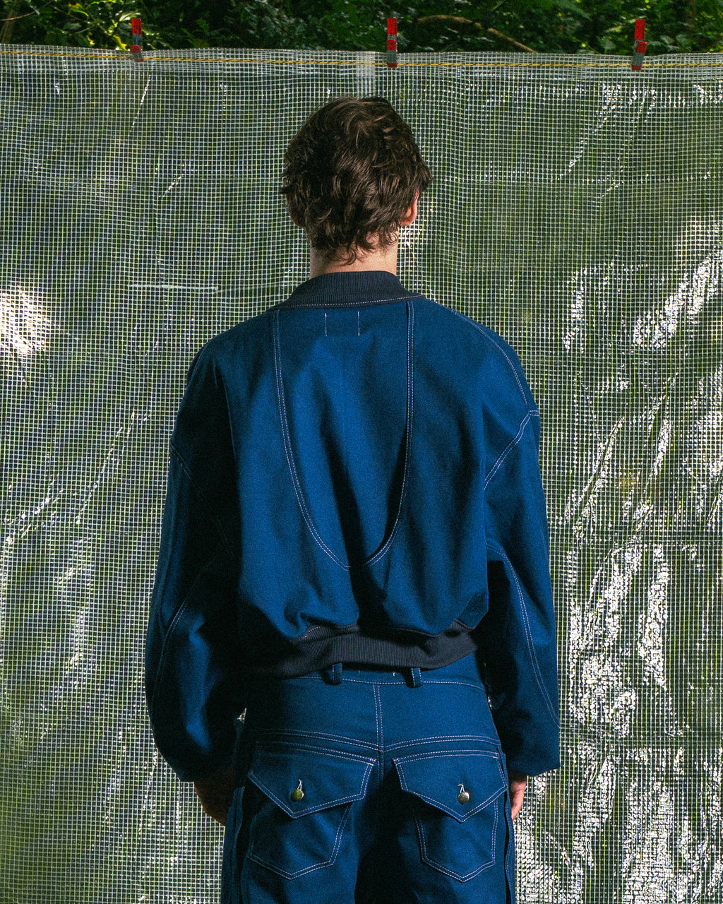Veste à Empiècements Bleu de Travail