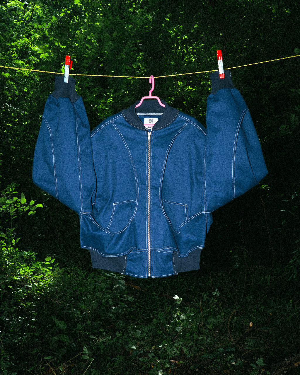 Veste à Empiècements Bleu de Travail