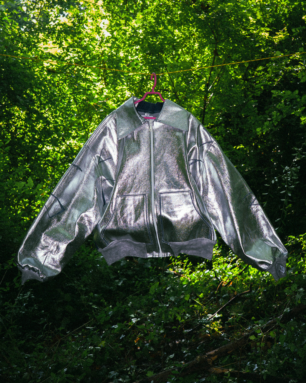 Veste en Jean Argenté