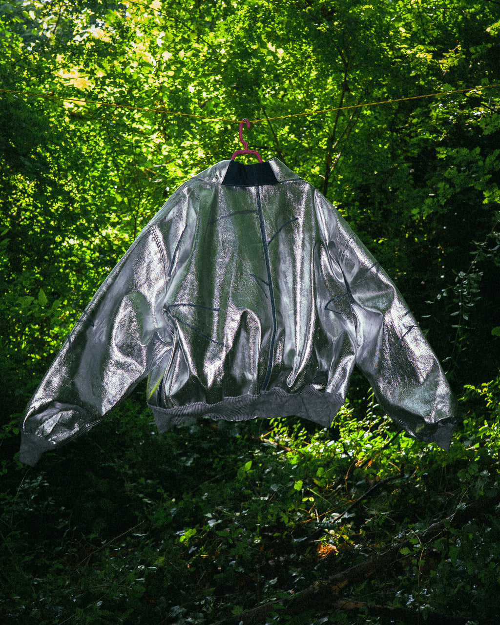 Veste en Jean Argenté