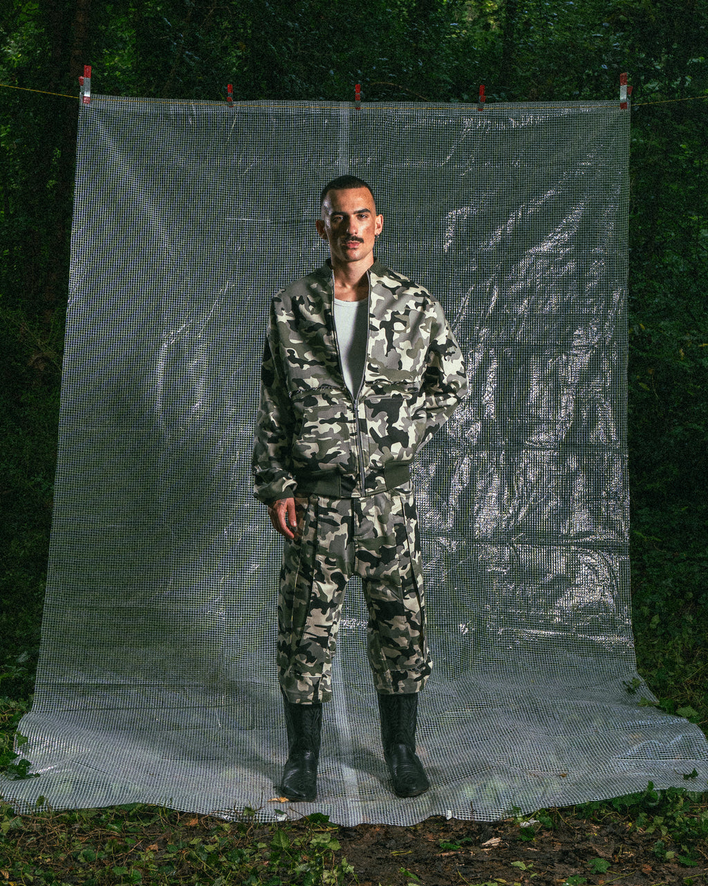 Short Camouflage à Double Empiècement
