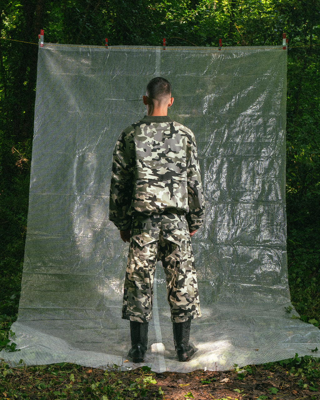 Short Camouflage à Double Empiècement