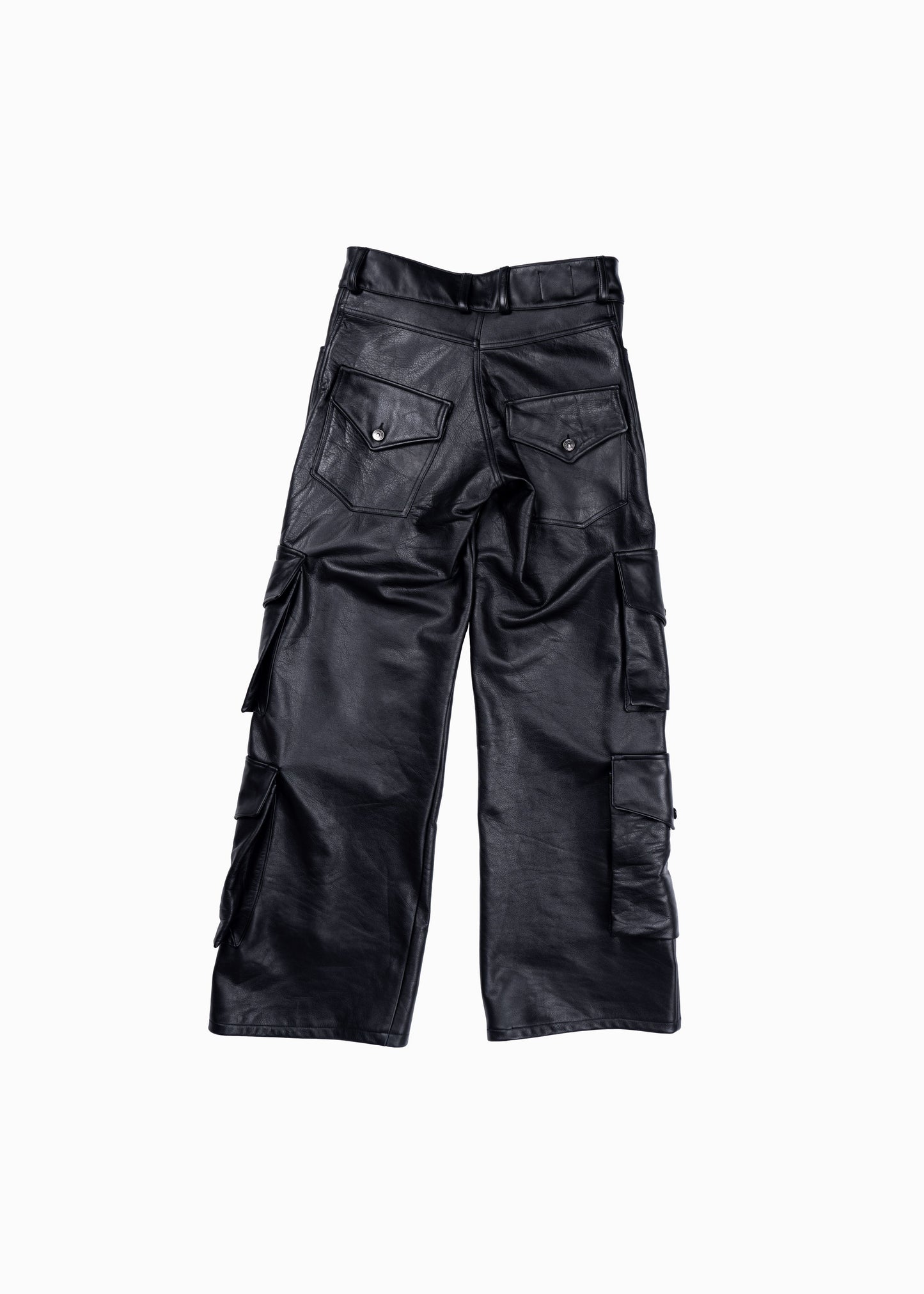 PANTALON CUIR VERITABLE NOIR