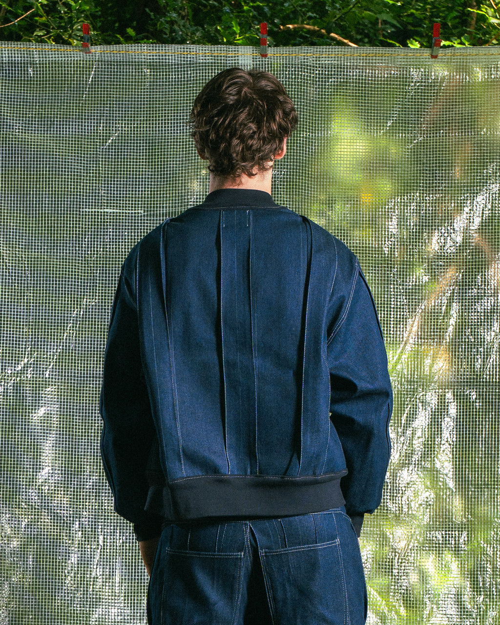 Veste en Jean Bleu Marine