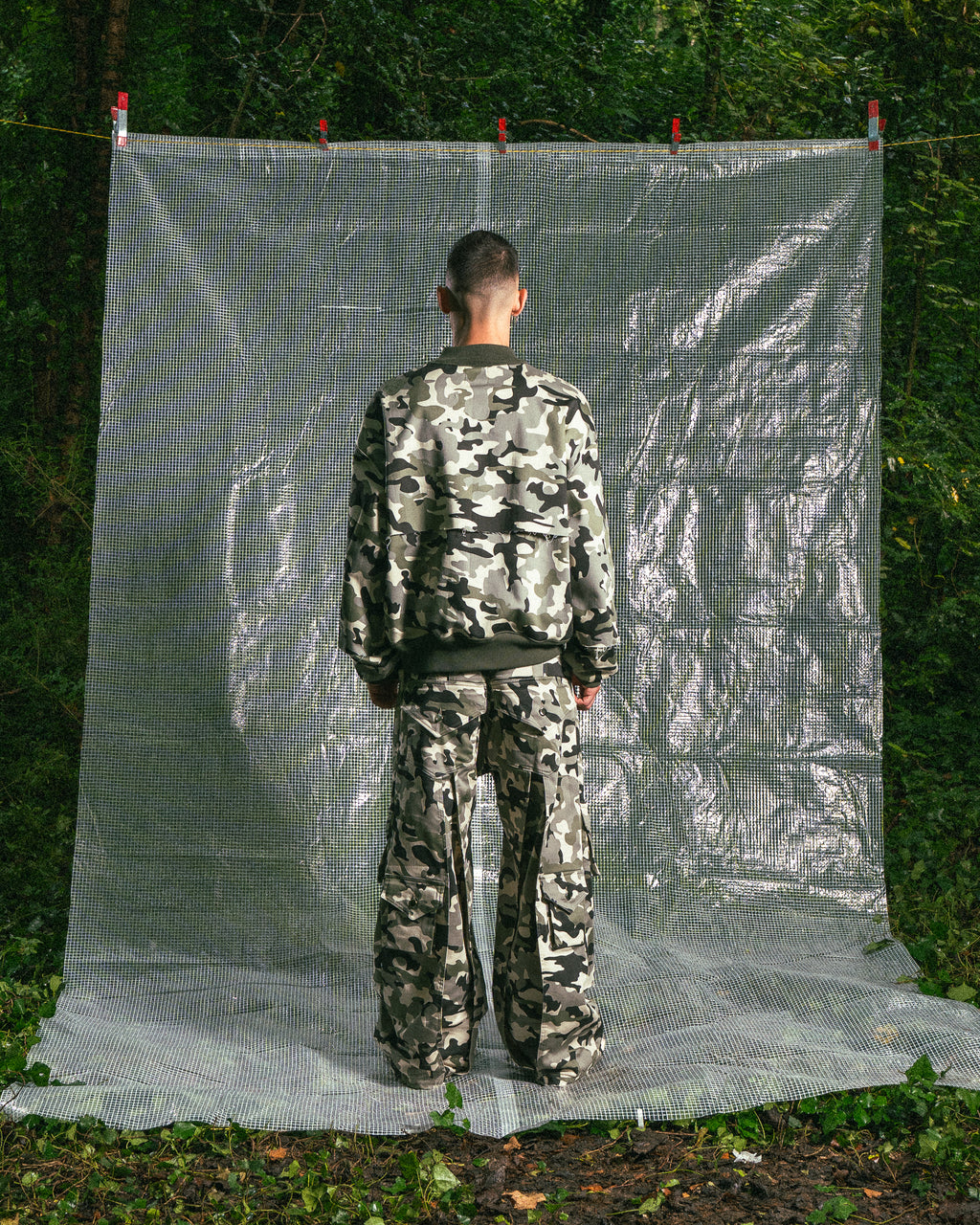 Pantalon Camouflage à Double Empiècement