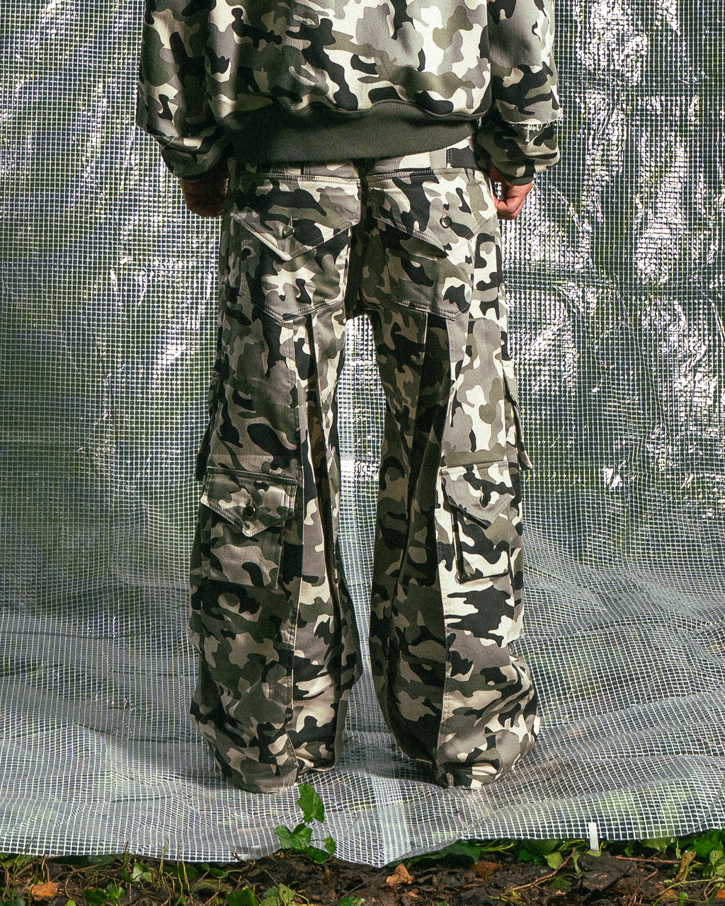 Pantalon Camouflage à Double Empiècement