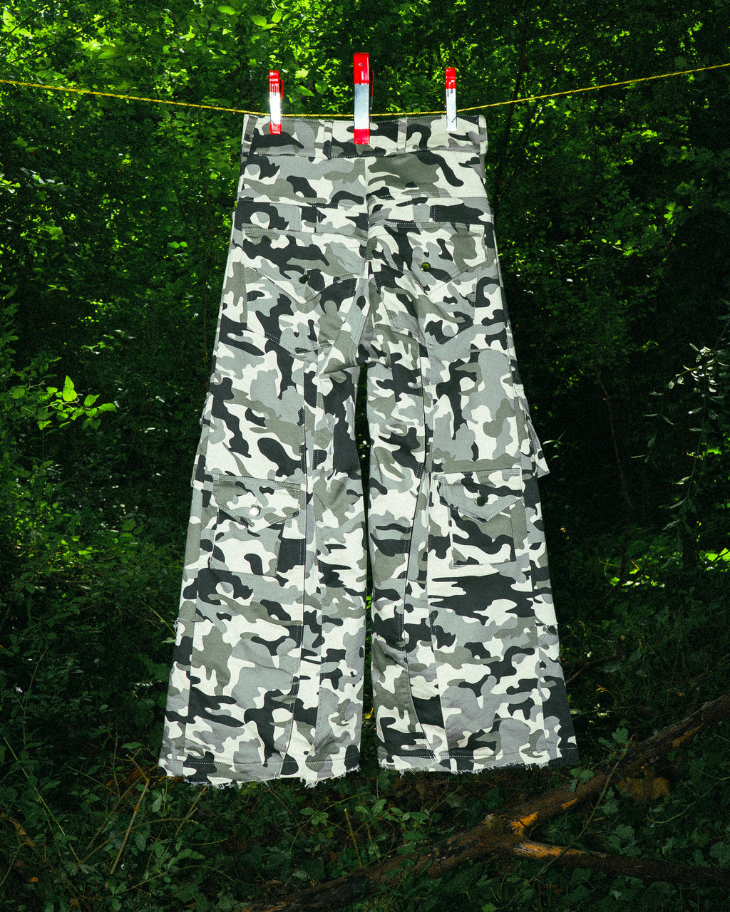 Pantalon Camouflage à Double Empiècement