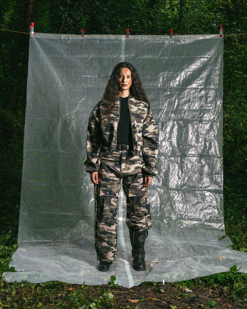 Pantalon Camo en Nylon