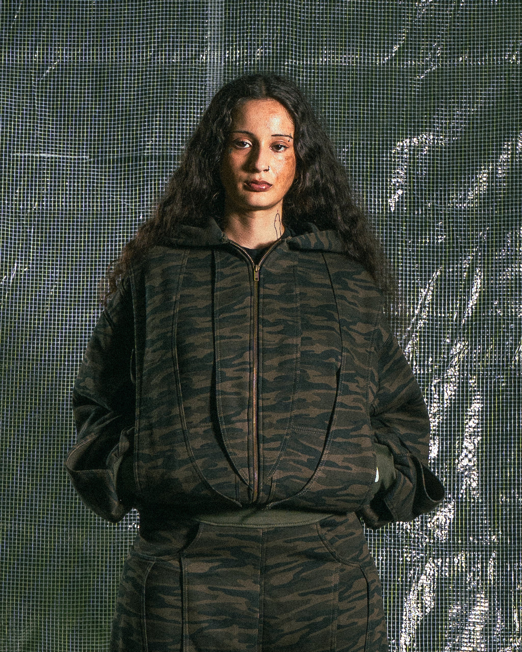 Gilet en Molleton Camo