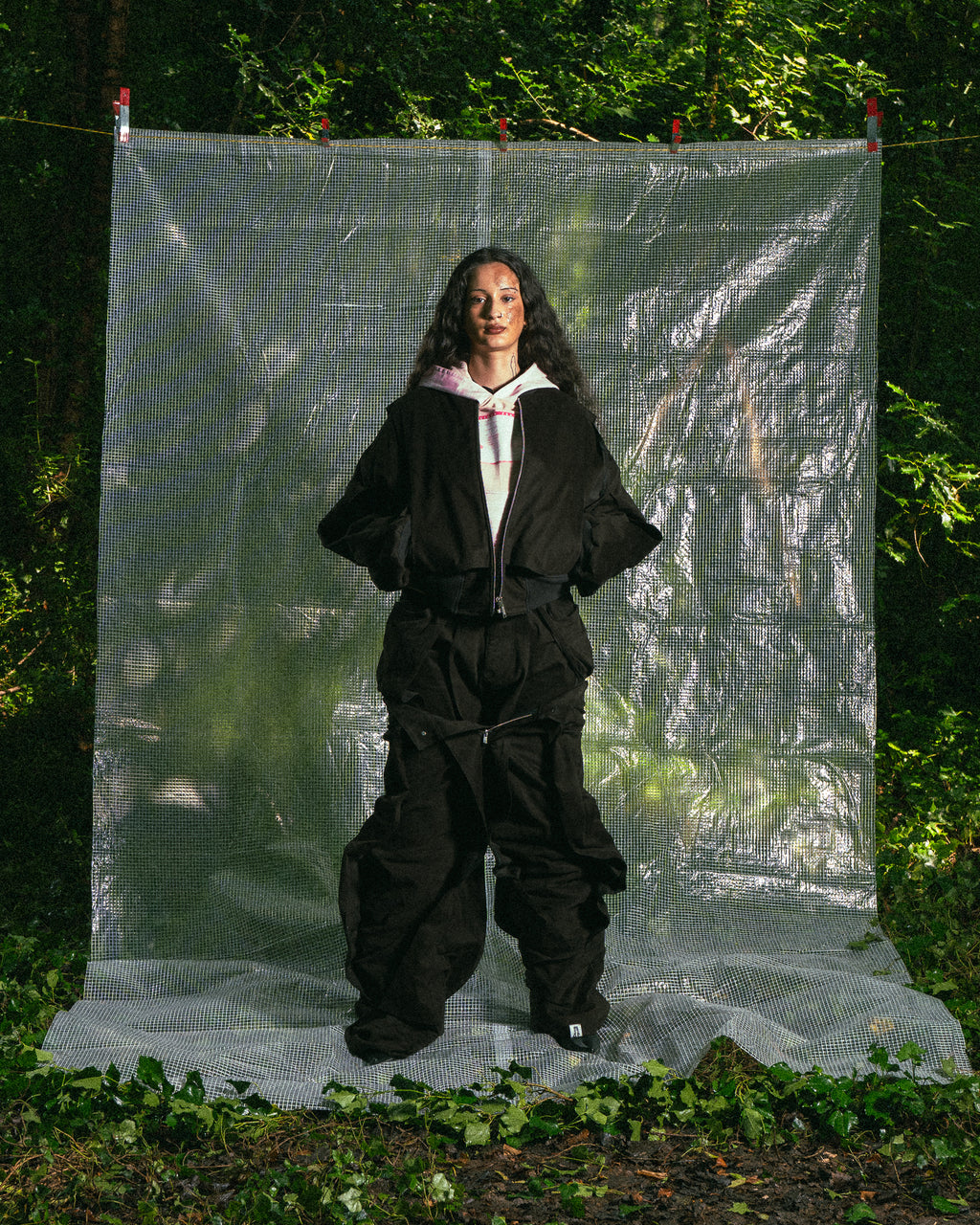 Veste à Empiècements Noirs