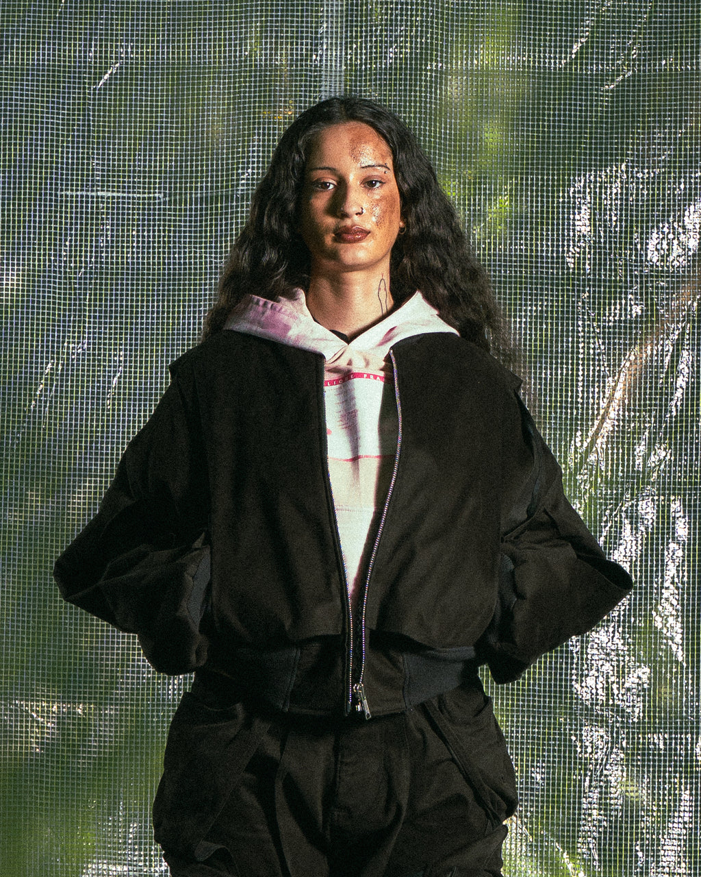 Veste à Empiècements Noirs