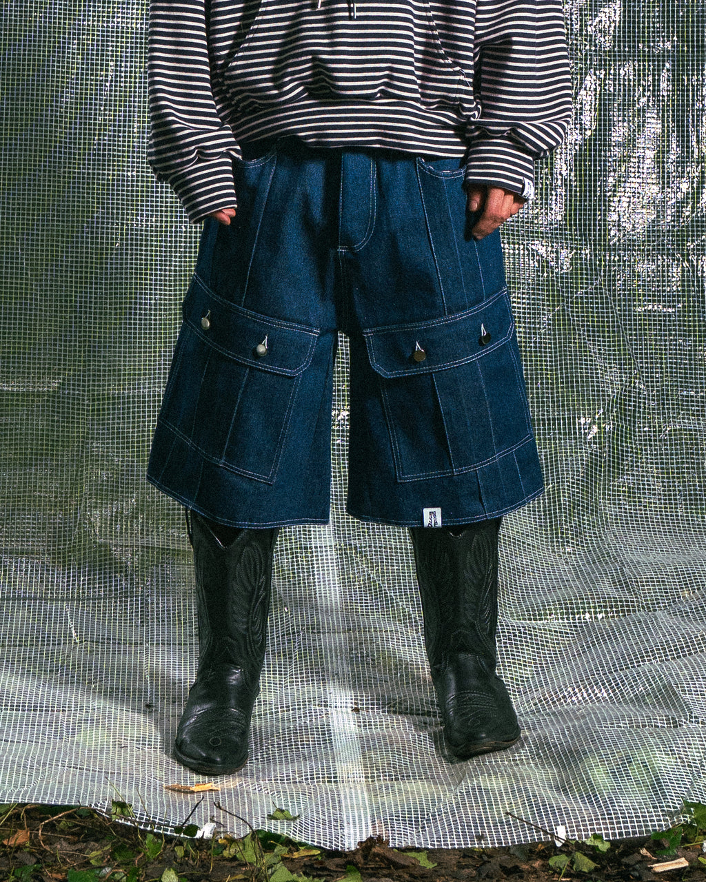 Short en Jean Bleu Roi